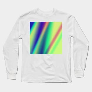 red blue green abstract texture background Long Sleeve T-Shirt